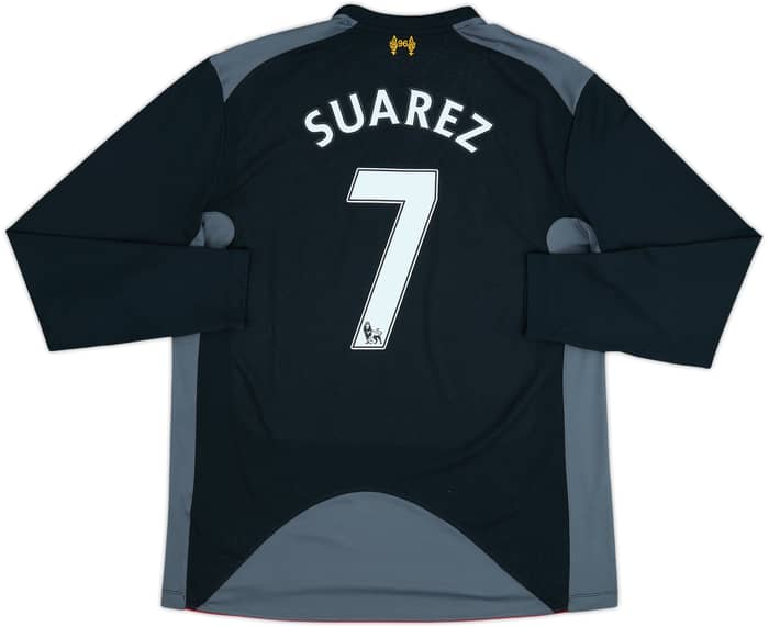 2012-13 Liverpool Away L/S Shirt Suarez #7 - 7/10 - (L)