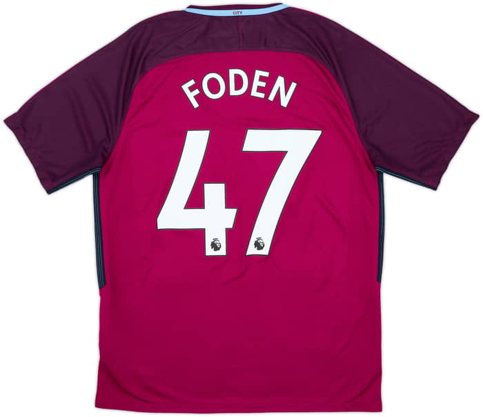2017-18 Manchester City Away Shirt Foden #47 - 8/10 - (L)