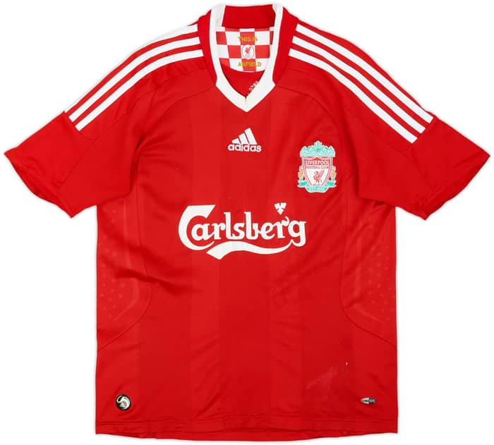 2008-10 Liverpool Home Shirt Gerrard #8 - 4/10 - (L.Boys)