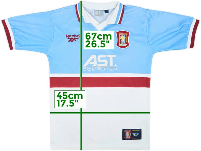 1997-98 Aston Villa Away Shirt - 8/10 - (Y)