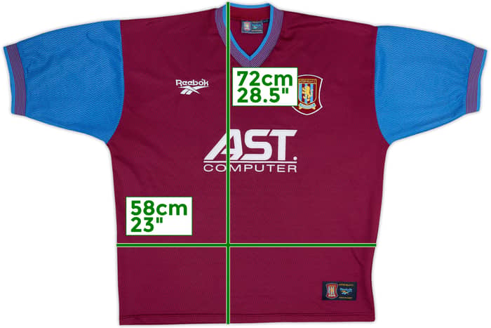 1997-98 Aston Villa Home Shirt - 8/10 - (XL)