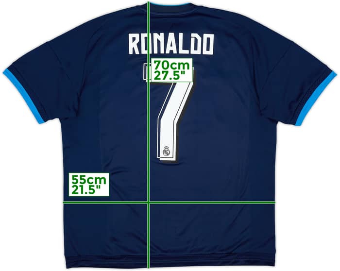 2015-16 Real Madrid Third Shirt Ronaldo #7 - 7/10 - (L)