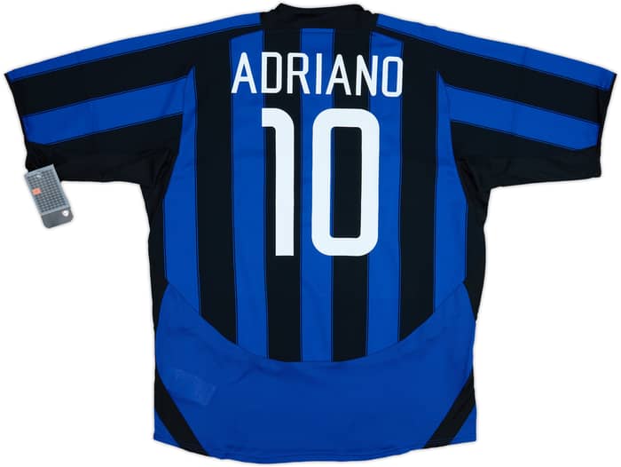 2003-04 Inter Milan Home Shirt Adriano #10 (XL)