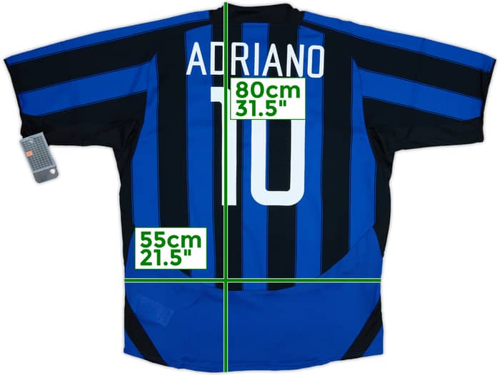 2003-04 Inter Milan Home Shirt Adriano #10 (XL)