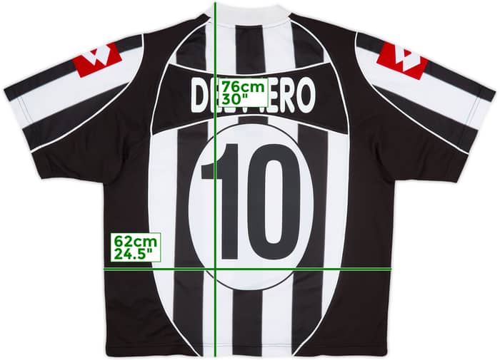 2002-03 Juventus Home Shirt Del Piero #10 - 8/10 - (XXL)