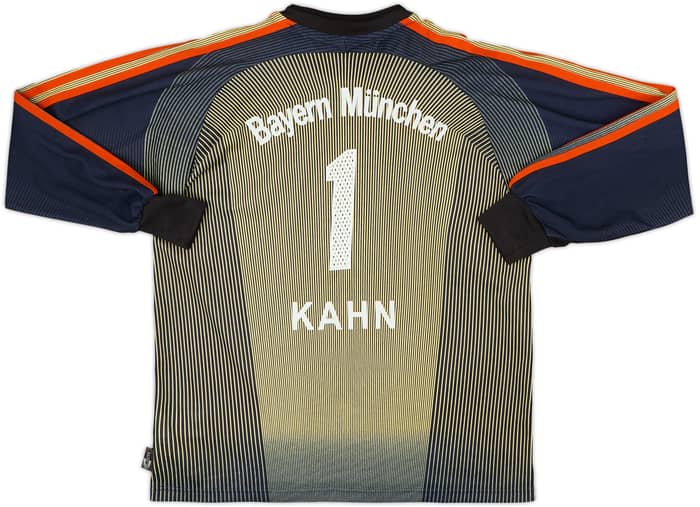 2003-04 Bayern Munich 'Signed' GK Shirt Kahn #1 - 7/10 - (XL.Boys)