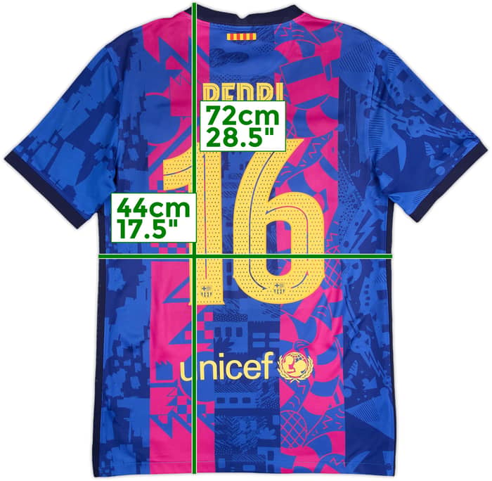 2021-22 Barcelona Third Shirt Pedri #16 - 8/10 - (S)