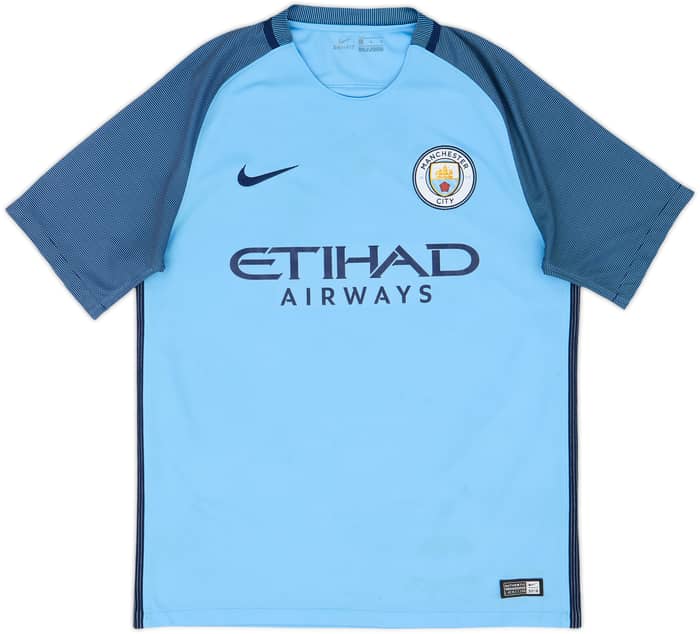 2016-17 Manchester City Home Shirt Kompany #4 - 7/10 - (M)
