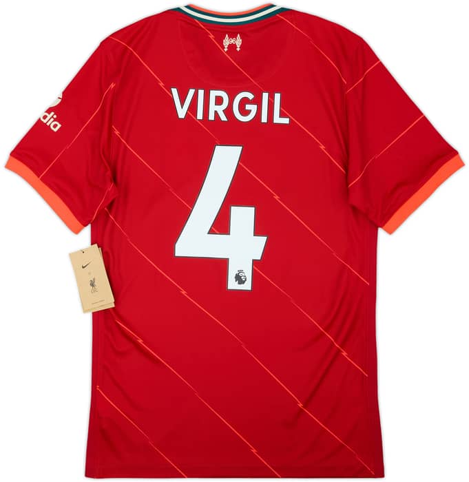 2021-22 Liverpool Home Shirt Virgil #4 (S)