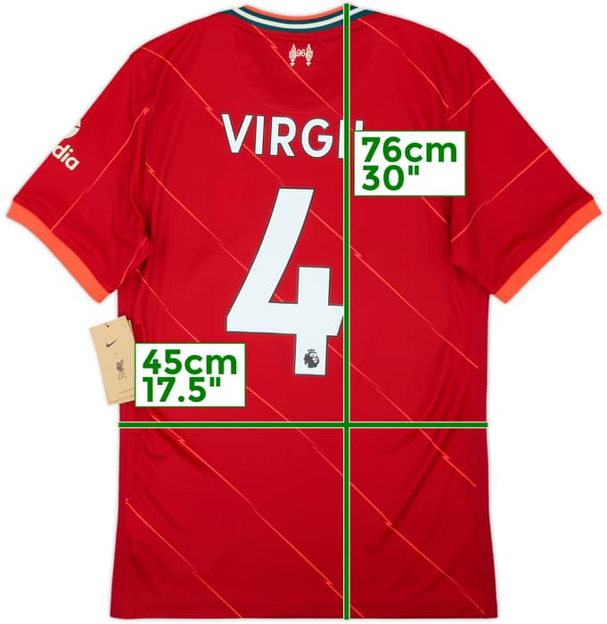2021-22 Liverpool Home Shirt Virgil #4 (S)