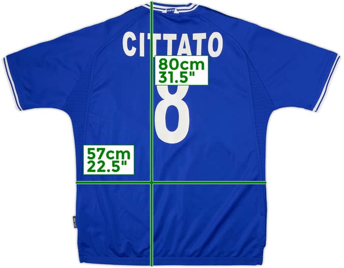 1999-01 Chelsea Home Shirt Cittato #8 - 8/10 - (XL)