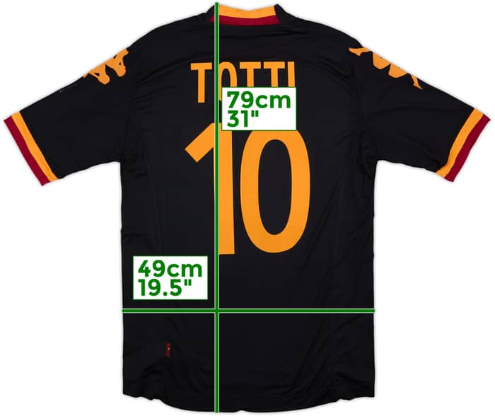 2012-13 Roma Third Shirt Totti #10 - 5/10 - (XL)