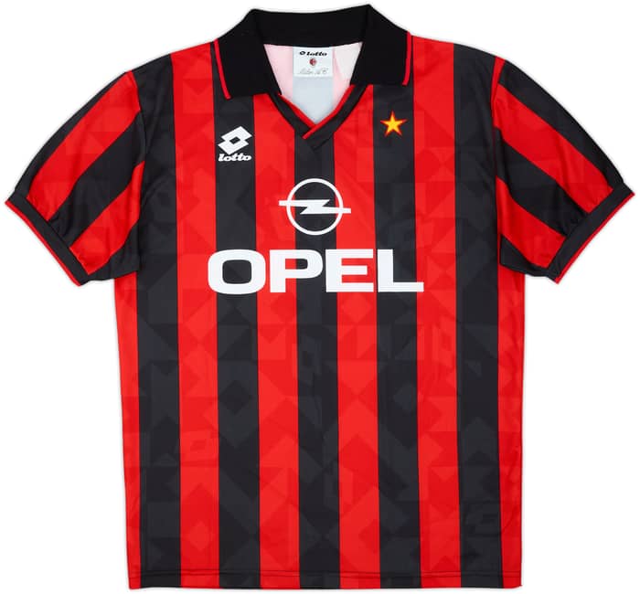 1994-95 AC Milan Home Shirt - 9/10 - (L)