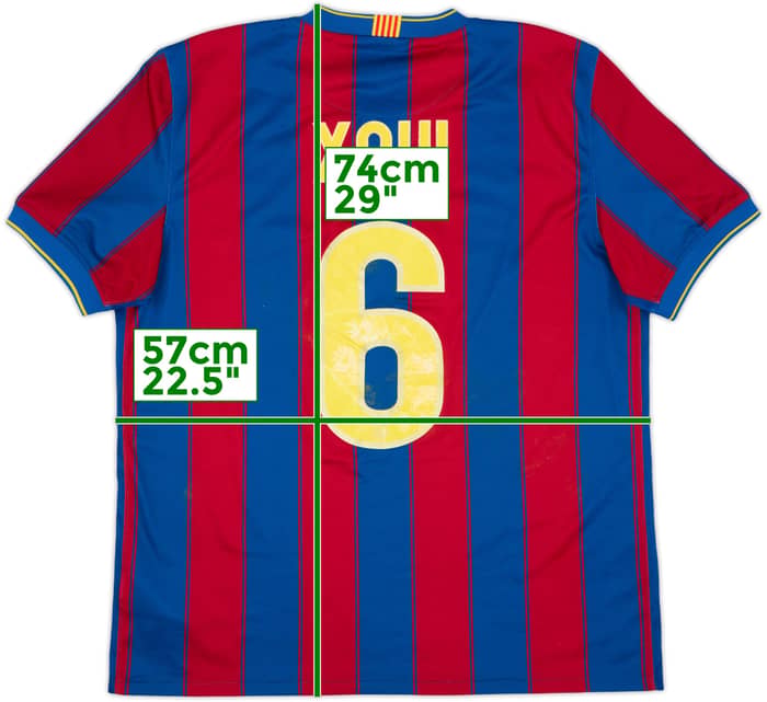 2009-10 Barcelona Home Shirt Xavi #6 - 5/10 - (L)