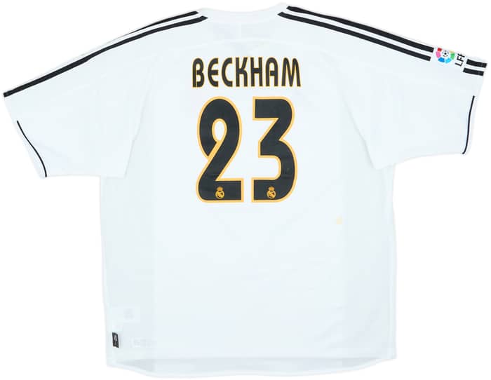 2003-04 Real Madrid Home Shirt Beckham #23 - 5/10 - (XL)