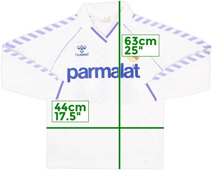 1986-88 Real Madrid Home L/S Shirt #10 - 8/10 - (12-14 Years)