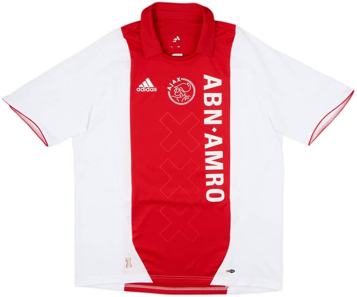2007-08 Ajax Home Shirt Suarez #16 - 9/10 - (L)
