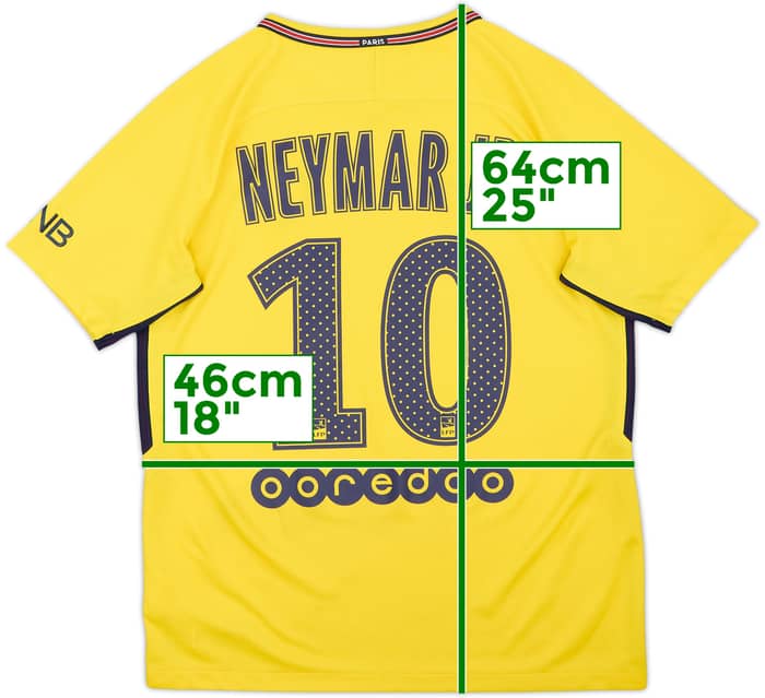 2017-18 Paris Saint-Germain Away Shirt Neymar Jr #10 - 6/10 - (XL.Boys)