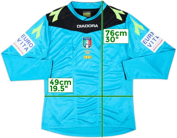 2015-16 Italy Diadora Referee L/S Shirt - 8/10 - (M)