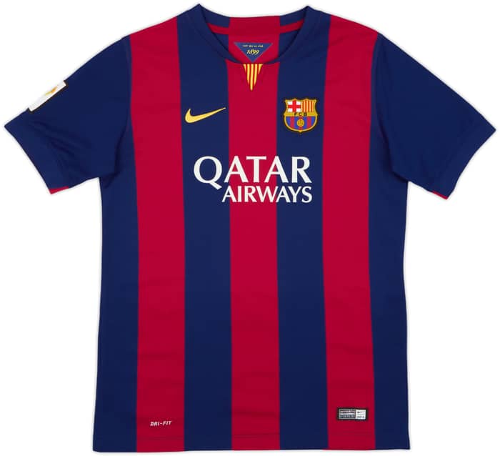 2014-15 Barcelona Home Shirt Messi #10 - 6/10 - (XL.Boys)