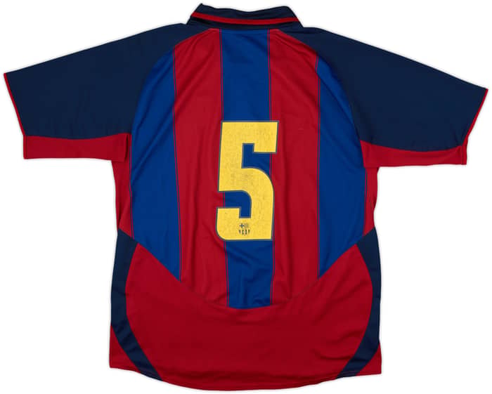 2003-05 Barcelona Handball Player Issue Home Shirt #5 - 6/10 - (L)