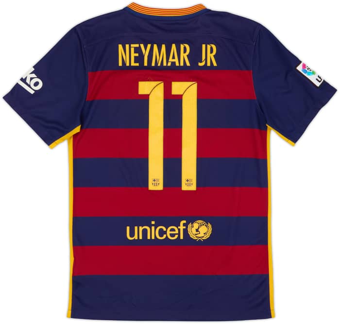 2015-16 Barcelona Home Shirt Neymar Jr #11 - 6/10 - (S)