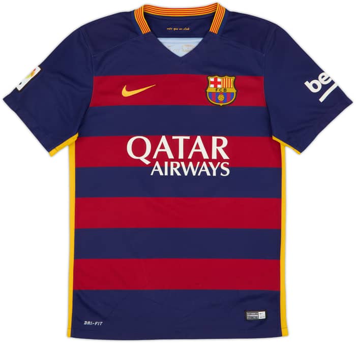2015-16 Barcelona Home Shirt Neymar Jr #11 - 6/10 - (S)