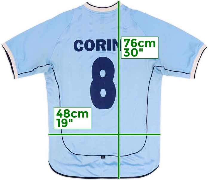 2001-03 Celta Vigo Home Shirt Corina #8 - 5/10 - (M)