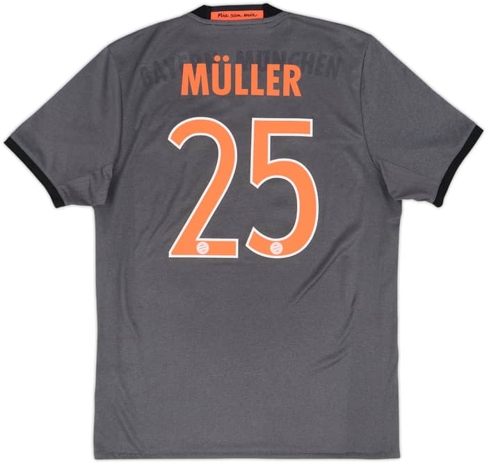 2016-17 Bayern Munich Away Shirt Muller #25 - 5/10 - (M)