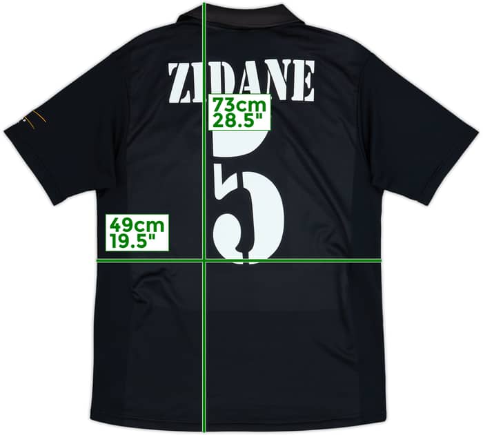 2001 Real Madrid Away Shirt Zidane #5 - 7/10 - (M)