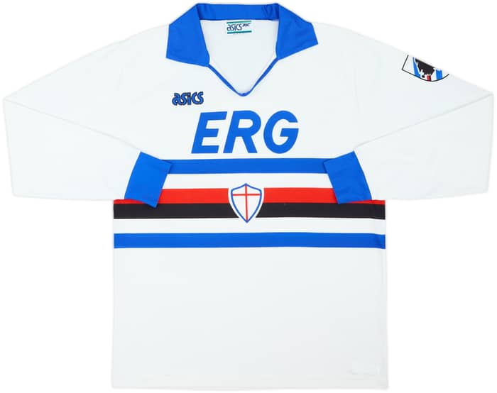 1991-92 Sampdoria Away L/S Shirt - 8/10 - (L)