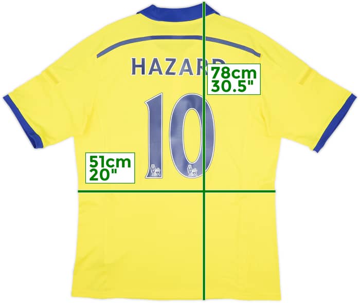 2014-15 Chelsea Away Shirt Hazard #10 - 6/10 - (L)