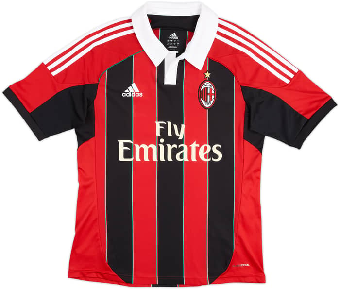 2012-13 AC Milan Home Shirt Balotelli #45 - 6/10 - (M)