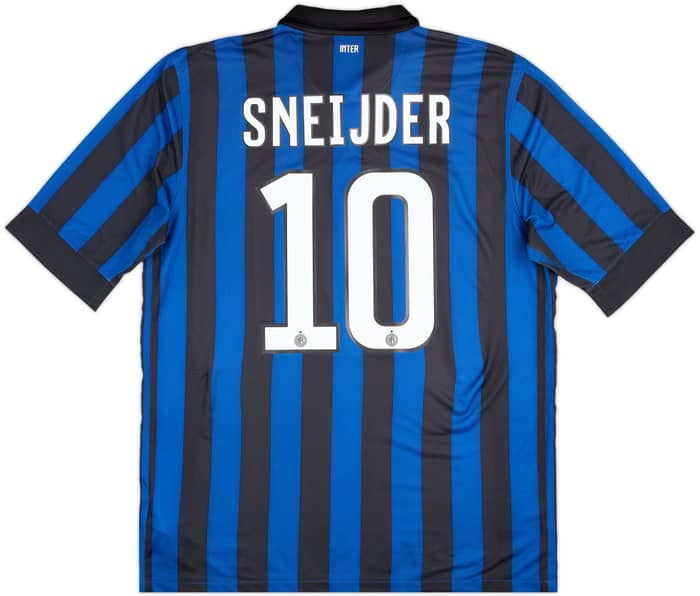 2011-12 Inter Milan Home Shirt Sneijder #10 - 7/10 - (L)