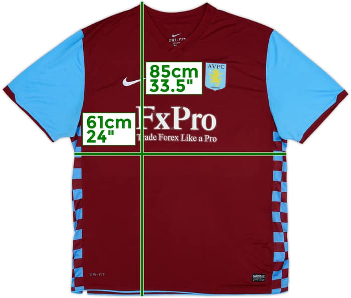 2010-11 Aston Villa Home Shirt - 5/10 - (XXL)