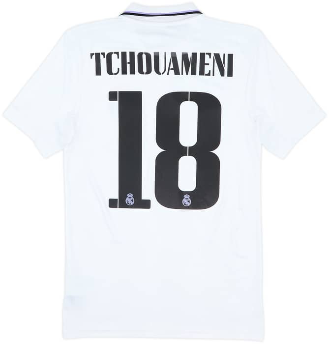 2022-23 Real Madrid Home Shirt Tchouameni #18 - 8/10 - (XS)
