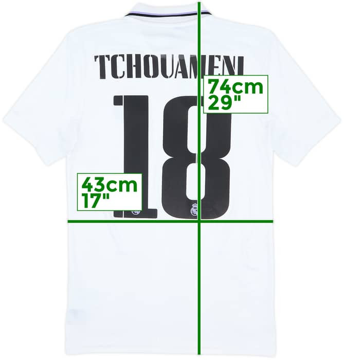 2022-23 Real Madrid Home Shirt Tchouameni #18 - 8/10 - (XS)