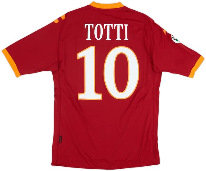 2009-10 Roma Home Shirt Totti #10 - 6/10 - (L)