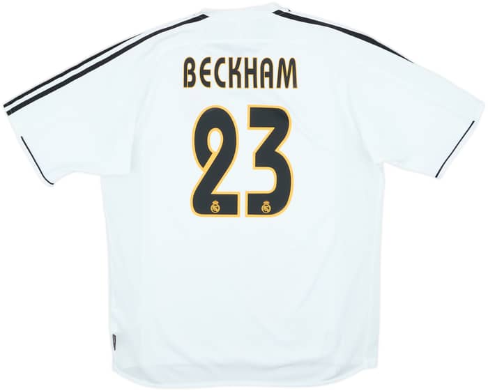 2003-04 Real Madrid Home Shirt Beckham #23 - 7/10 - (L)