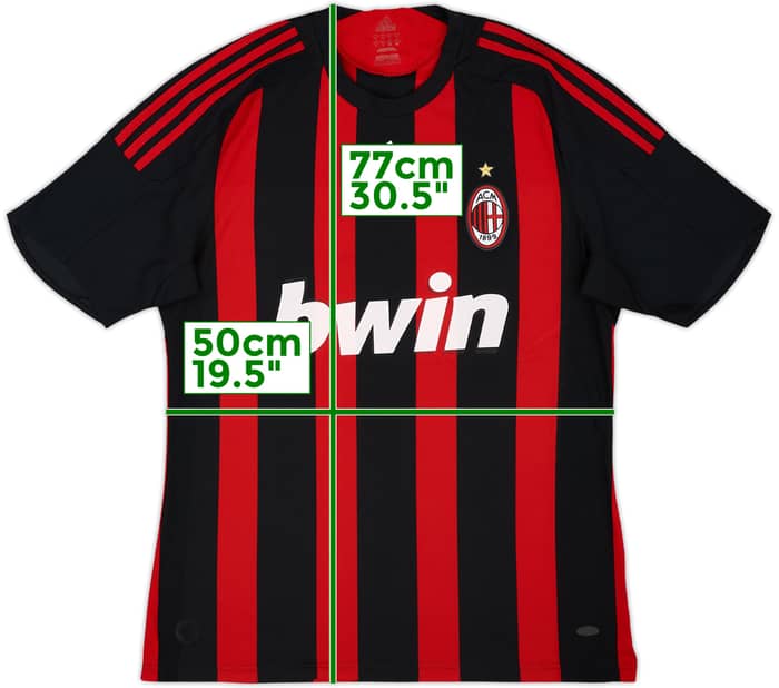 2008-09 AC Milan Home Shirt - 6/10 - (L)