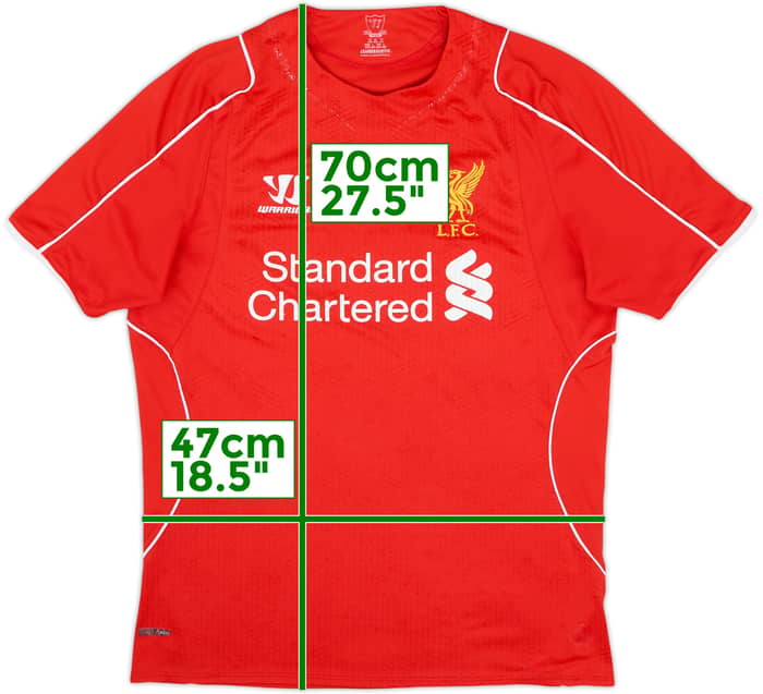2014-15 Liverpool Home Shirt - 4/10 - (M)