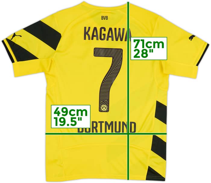 2014-15 Borussia Dortmund Home Shirt Kagawa #7 - 7/10 - (S)