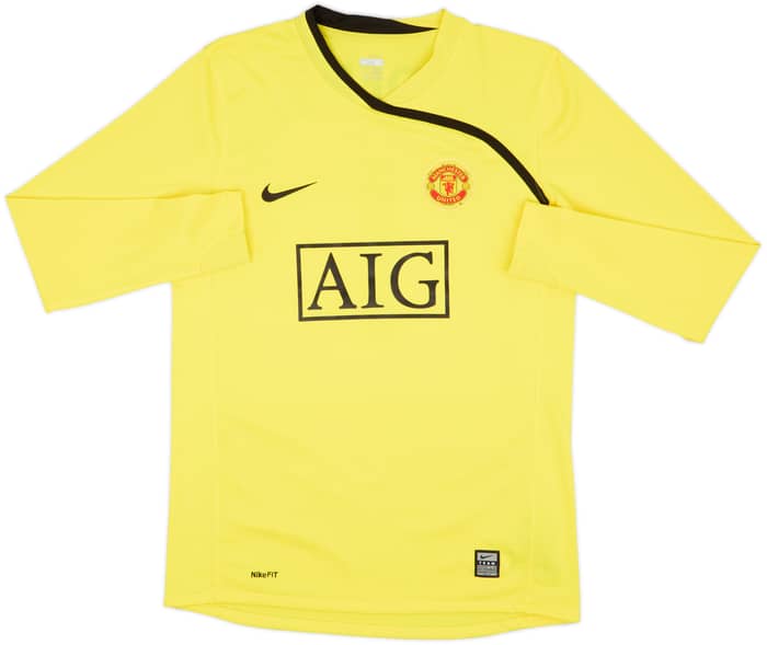 2008-09 Manchester United GK Shirt Van Der Sar #1 - 9/10 - (XL.Boys)