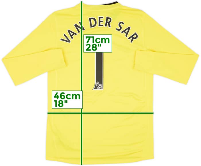 2008-09 Manchester United GK Shirt Van Der Sar #1 - 9/10 - (XL.Boys)