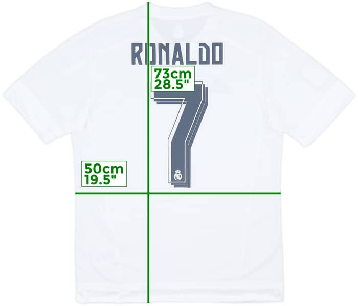 2015-16 Real Madrid Home Shirt Ronaldo #7 - 10/10 - (M)