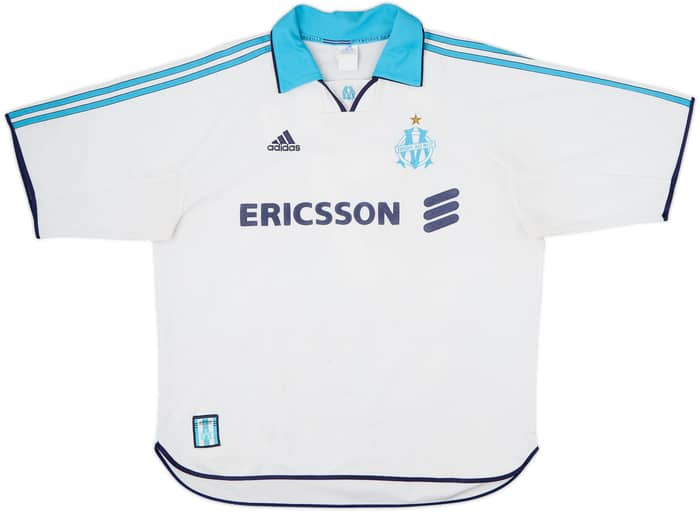 1999-00 Olympique Marseille Home Shirt Pires #7 - 6/10 - (XL)