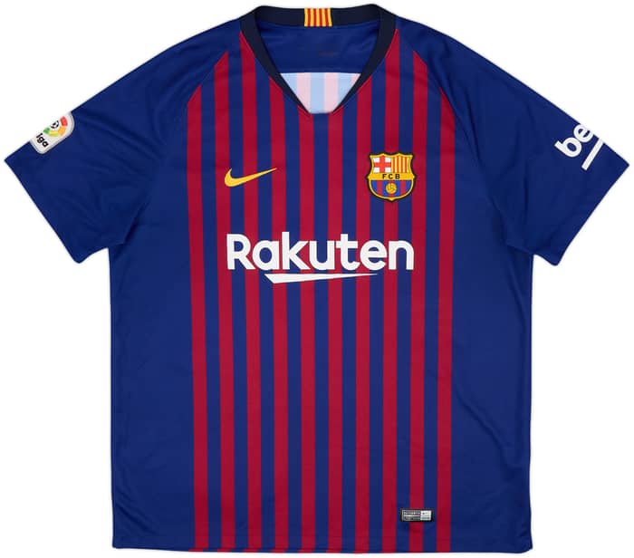 2018-19 Barcelona Home Shirt Messi #10 - 8/10 - (XL)