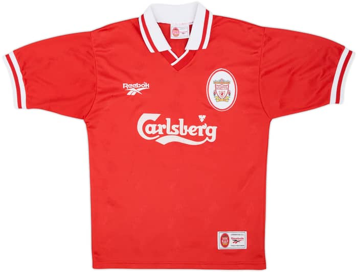 1996-98 Liverpool Home Shirt Fowler #9 - 8/10 - (S)