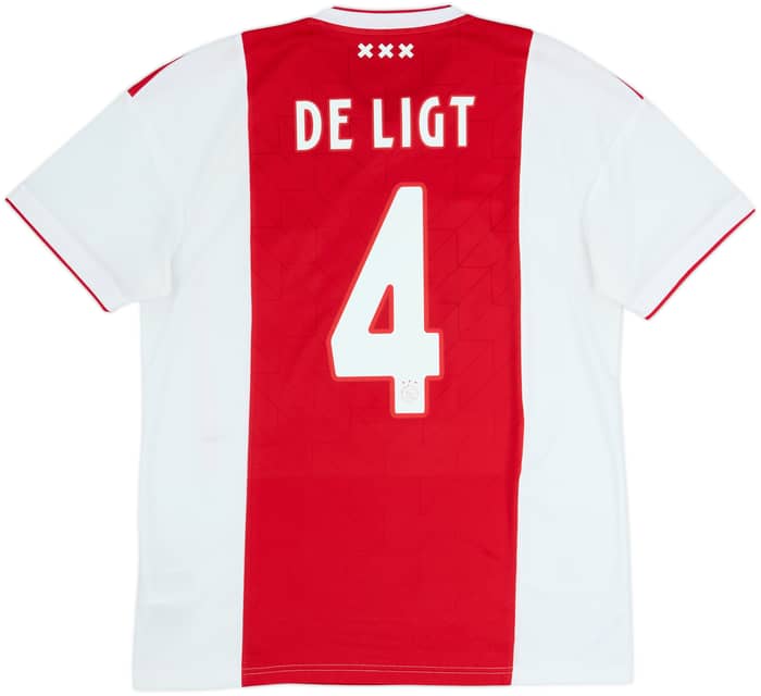 2018-19 Ajax Home Shirt De Ligt #4 - 7/10 - (M)