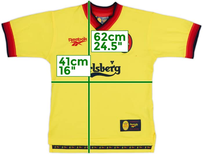 1997-99 Liverpool Camiseta de Visitante - 9/10 - (M.Boys)